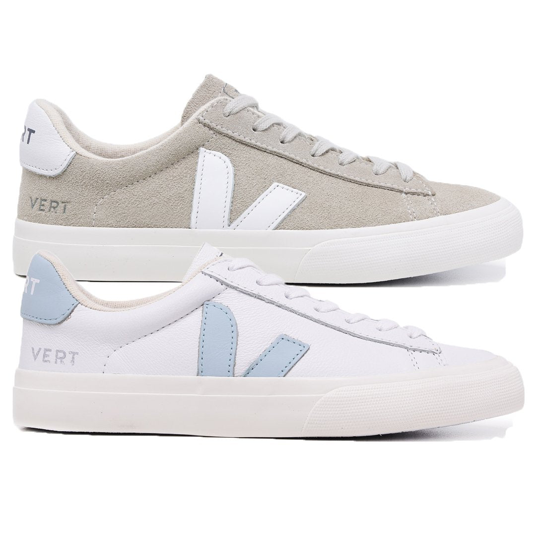 Compre 1 Leve 2 Pares Campo Suede Natural e Campo White Steel