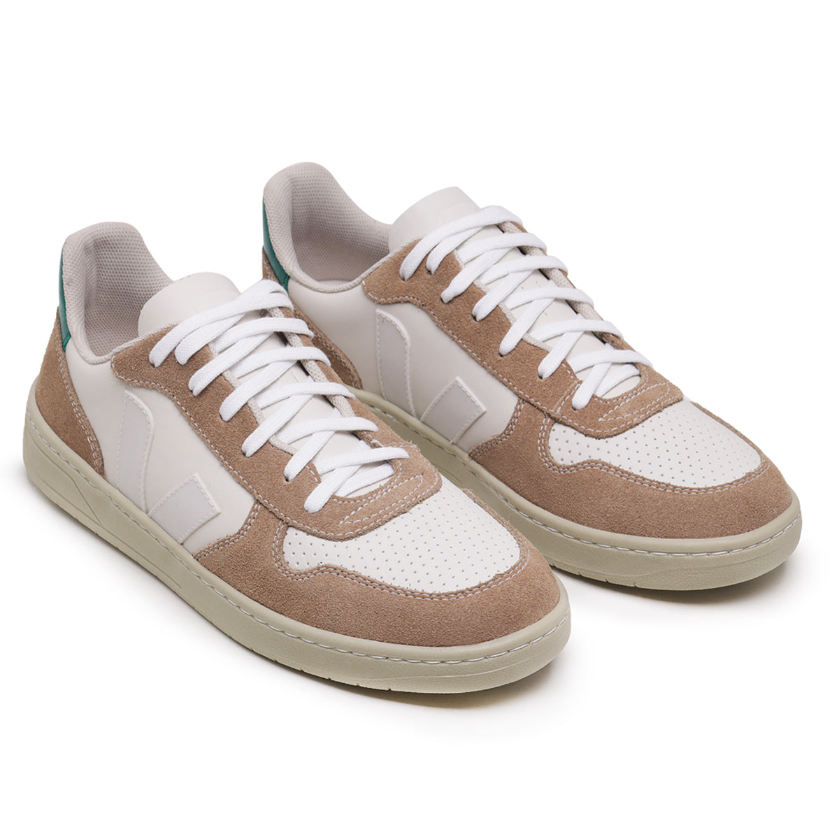 TÊNIS VERT V-10 CHROMEFREE EXTRA WHITE SAHARA EMERAUDE