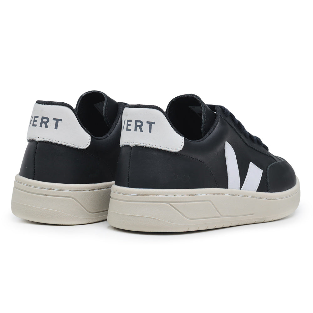 TÊNIS VERT V-12 COURO EXTRA BLACK WHITE