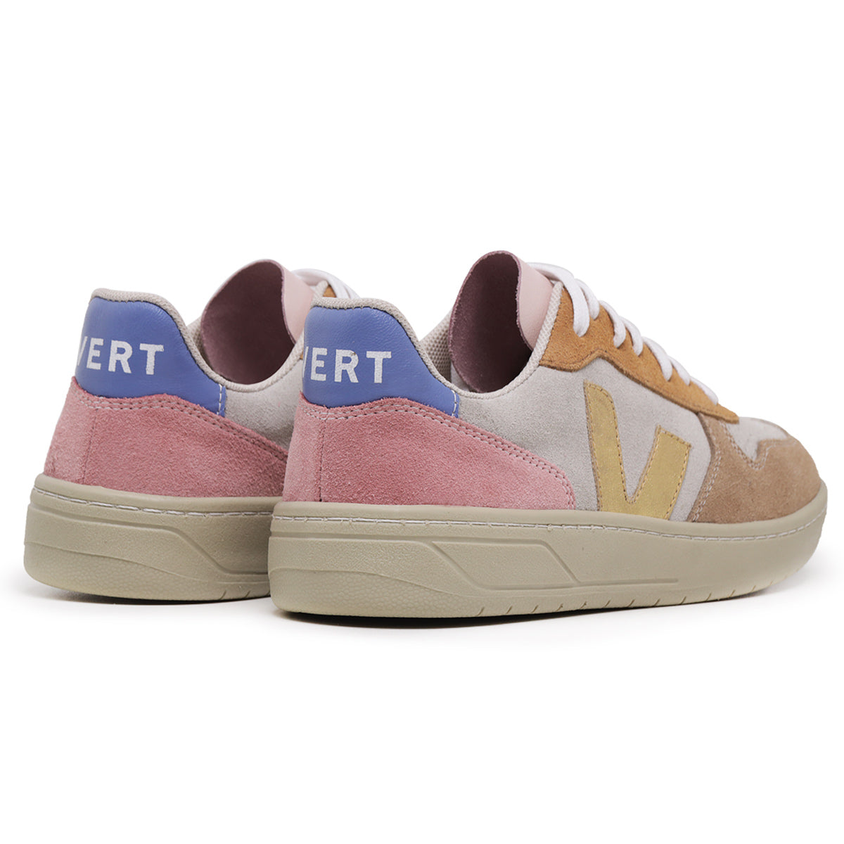 TÊNIS VERT V-10 SUEDE MULTICO PEACH