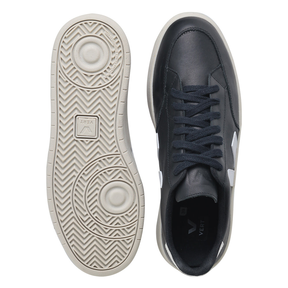 TÊNIS VERT V-12 COURO EXTRA BLACK WHITE