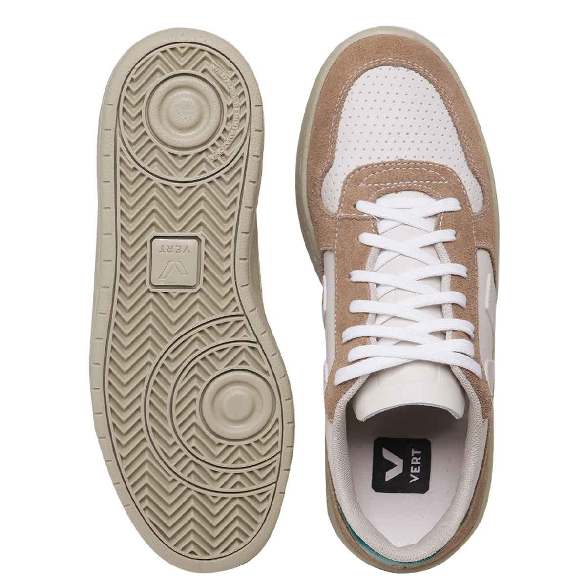 TÊNIS VERT V-10 CHROMEFREE EXTRA WHITE SAHARA EMERAUDE