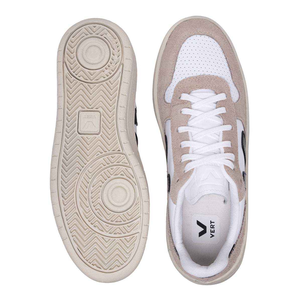 TÊNIS VERT V-10 CHROME FREE EXTRA WHITE BLACK SAHARA