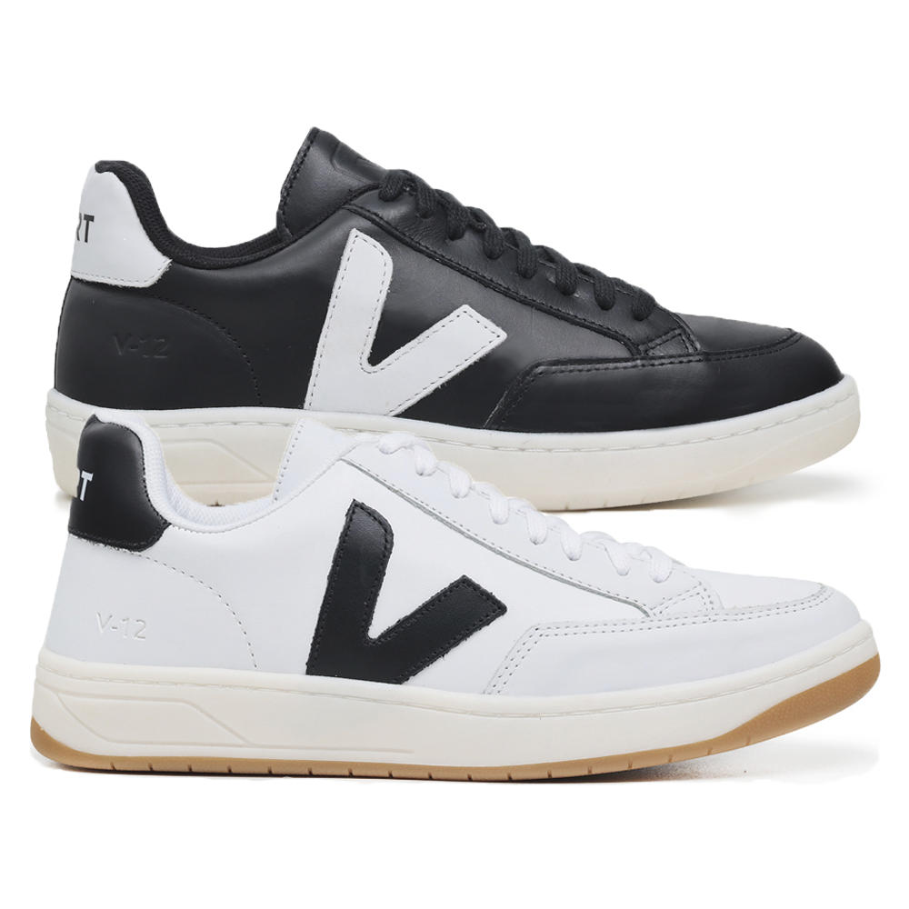 Compre 1 Leve 2 Pares V-12 Black White e V-12 White Black