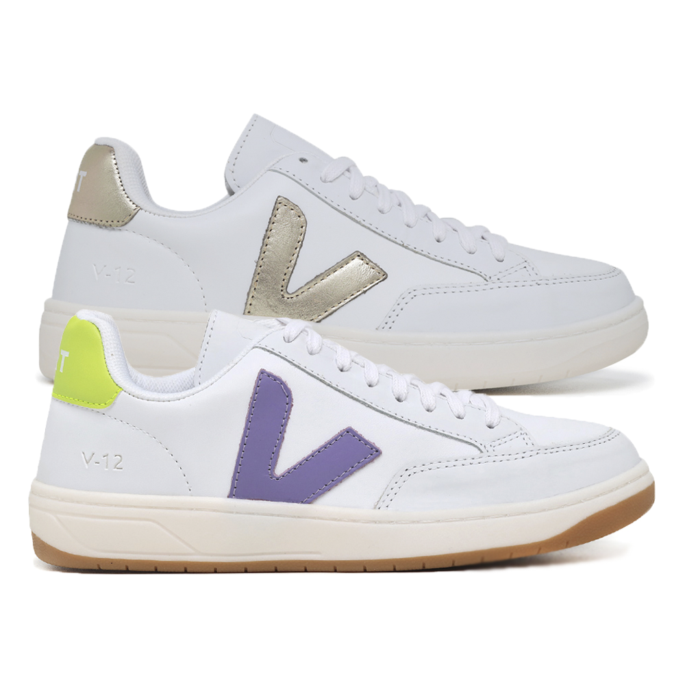 Compre 1 Leve 2 Pares V-12 White Platine e V-12 White Purple Lime