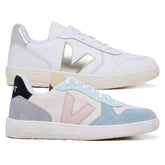 Compre 1 Leve 2 Pares V-10 Suede Multico Natural e V-10 White Platine Silver