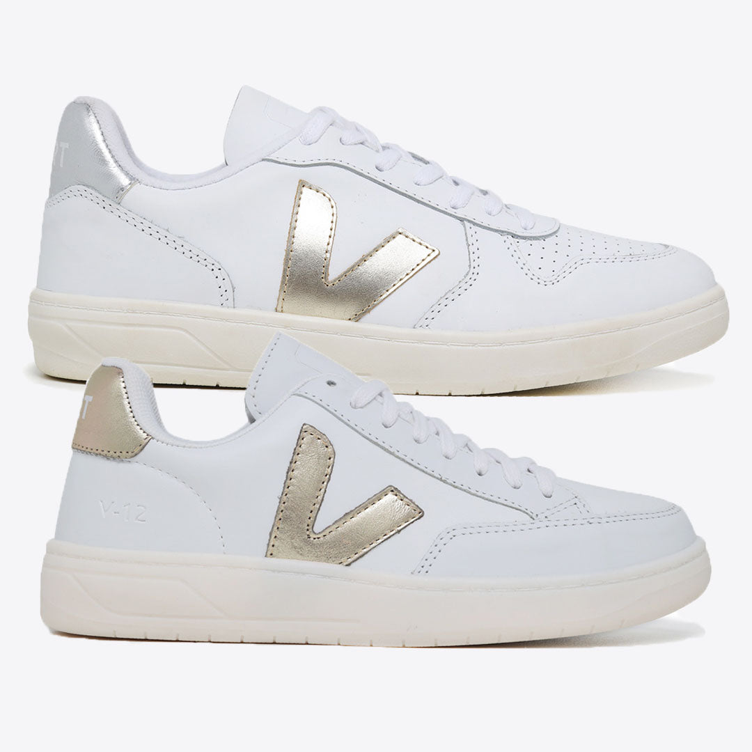 Compre 1 Leve 2 Pares V-10 White Platine Silver e V-12 White Platine