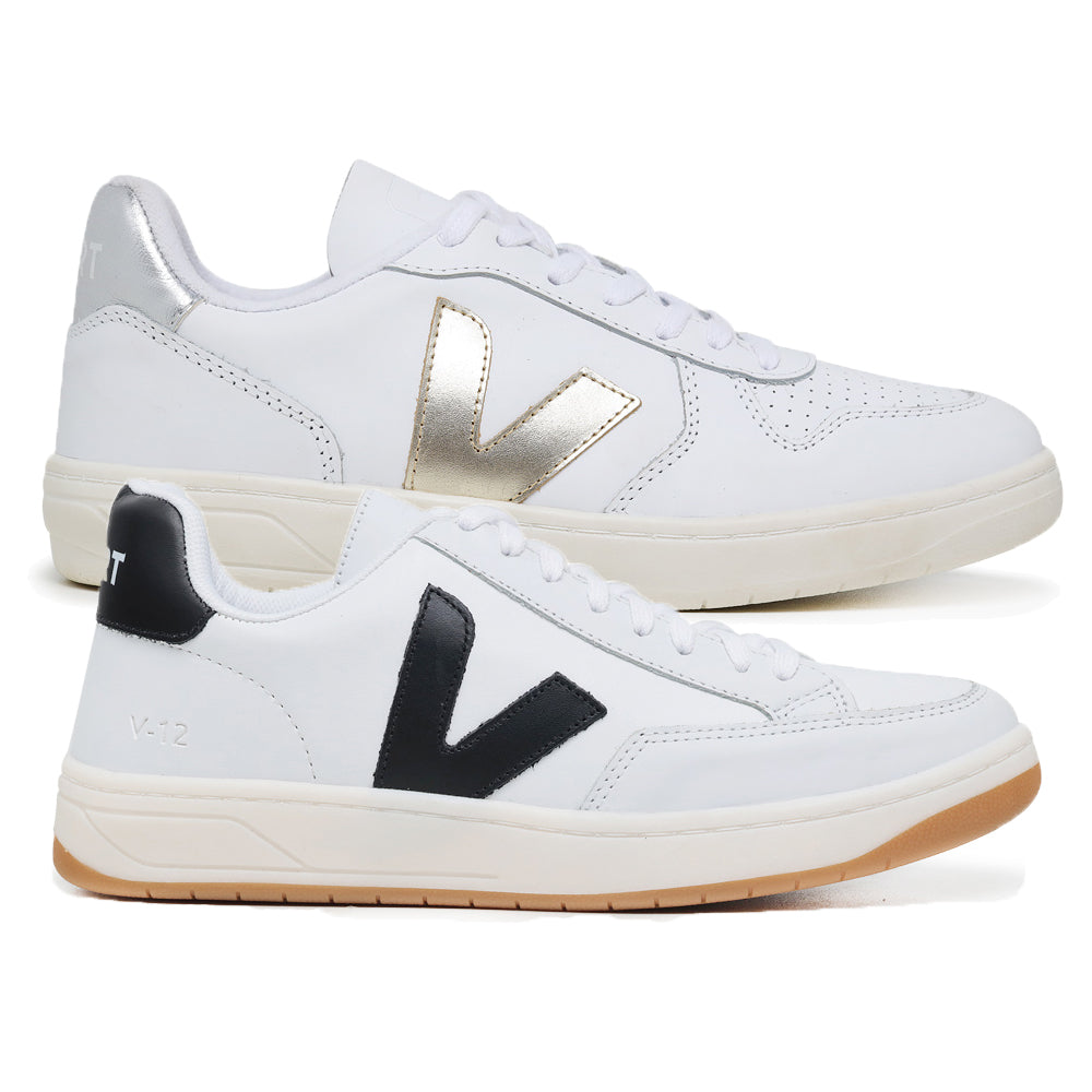 Compre 1 Leve 2 Pares V-10 White Platine Silver e V-12 White Black