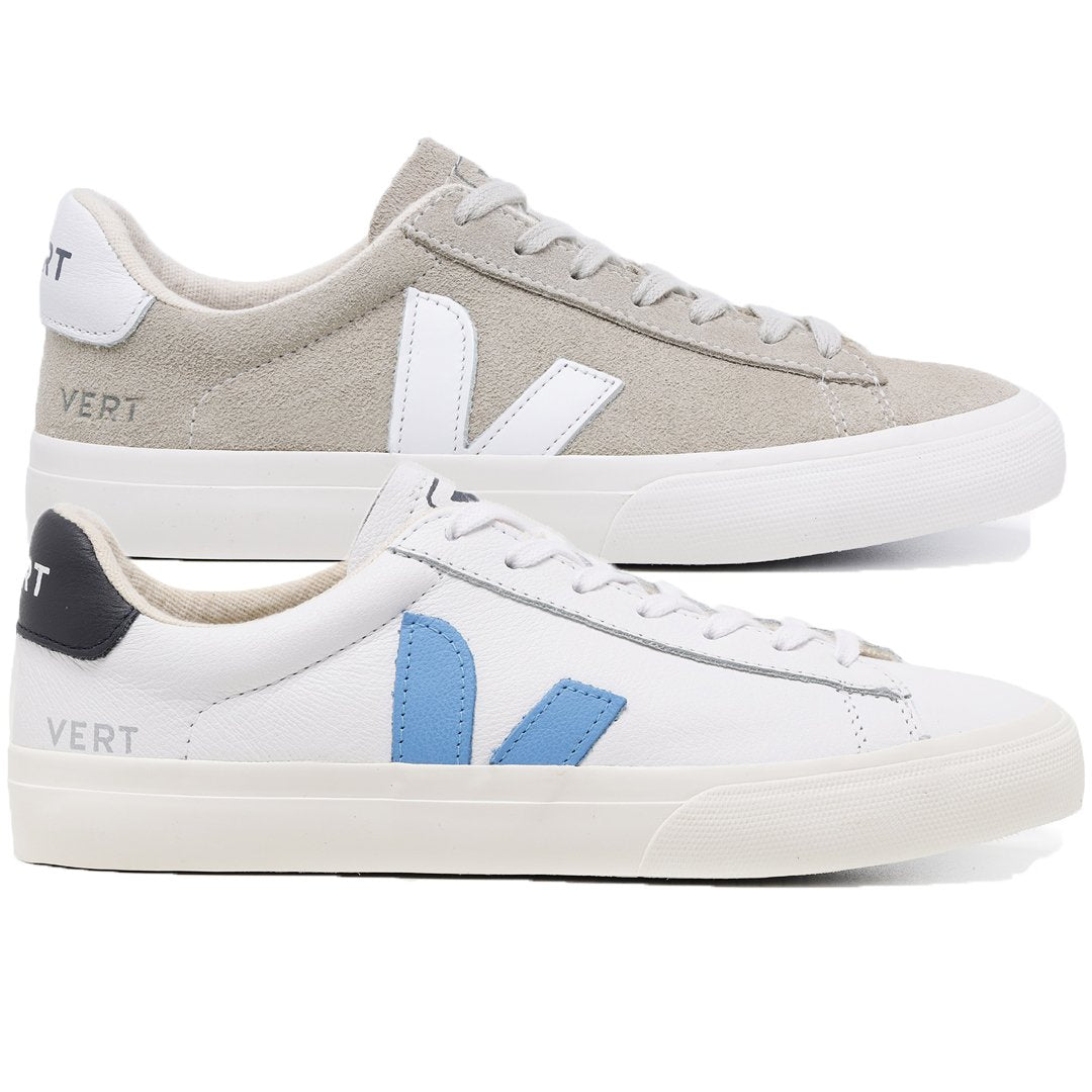 Compre 1 Leve 2 Pares Campo Suede Natural White e Campo White Steel Black