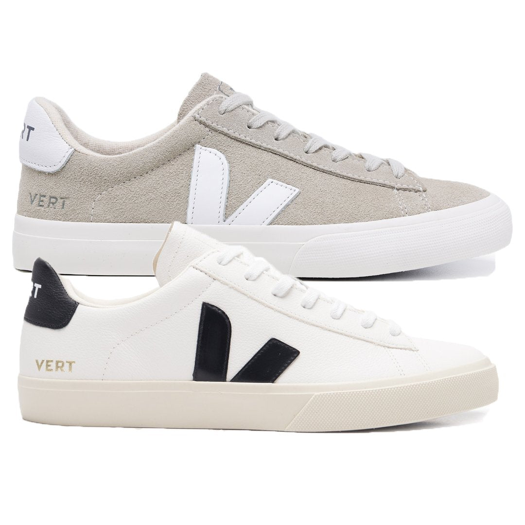 Compre 1 Leve 2 Pares Campo White Black e Campo Suede Natural White