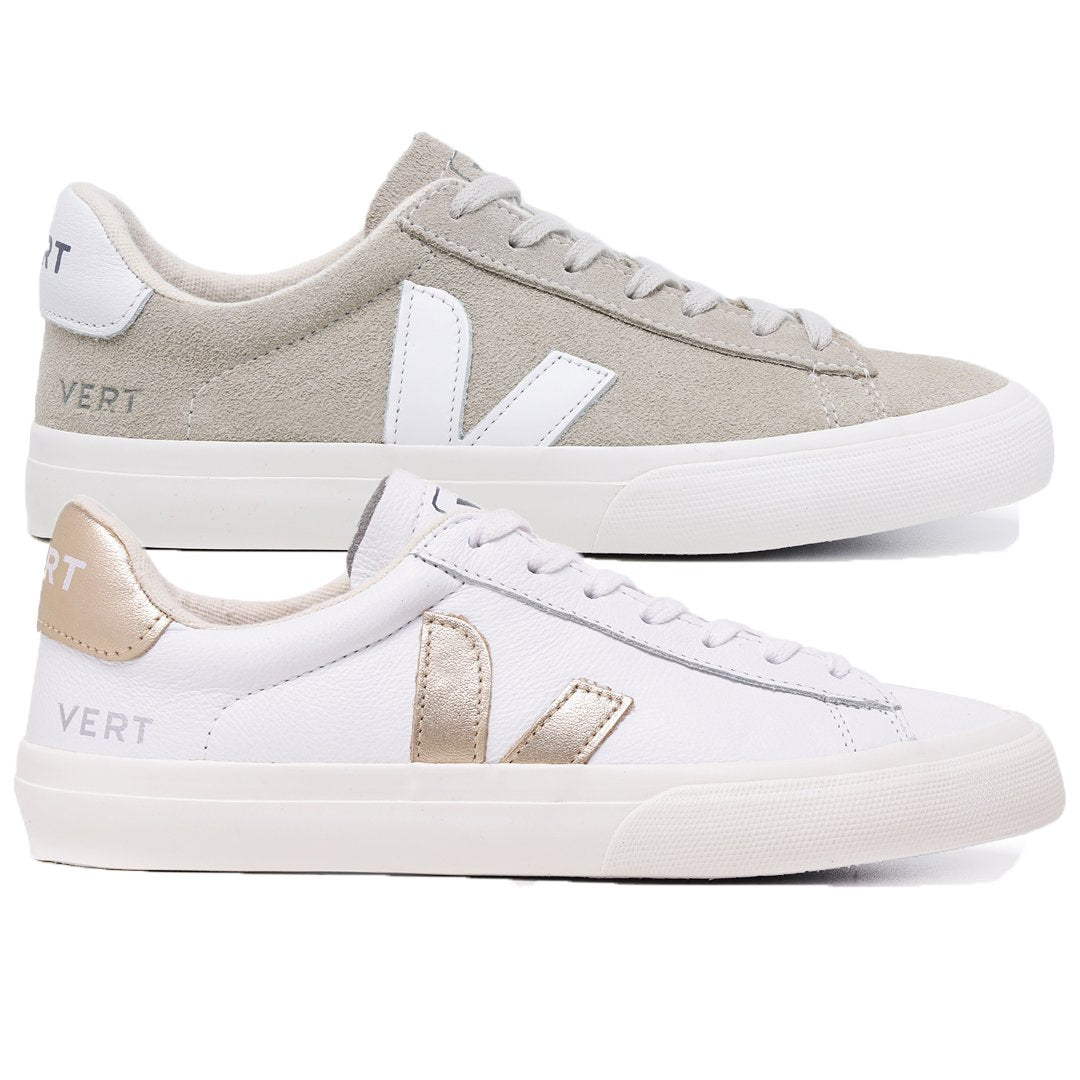 Compre 1 Leve 2 Pares Campo Suede Natural White e Campo White Platine