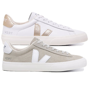 Compre 1 Leve 2 Pares Campo Suede Natural White e Campo White Platine