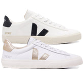 Compre 1 Leve 2 Pares Campo White Black e Campo White Platine