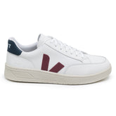 TÊNIS VERT V-12 COURO EXTRA WHITE MARSALA NAUTICO