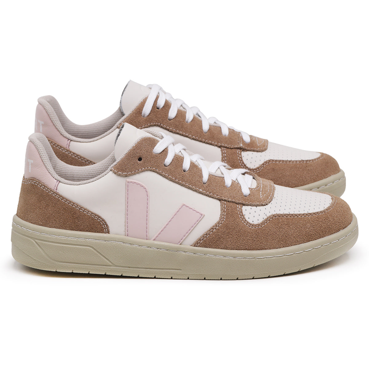 TÊNIS VERT V-10 ALVEOMESH WHITE BELLINI ALMOND