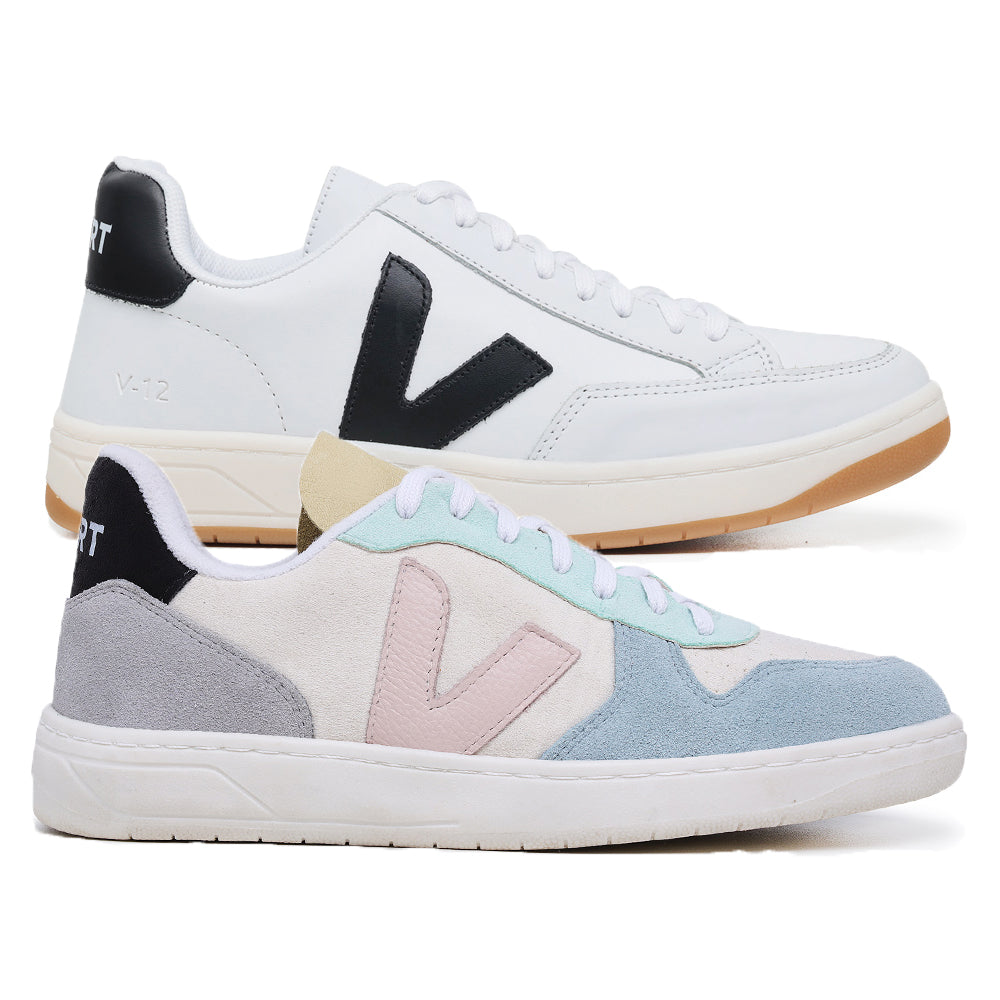 Compre 1 Leve 2 Pares V-10 Suede Multico Natural e V-12 White Black