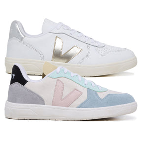 Compre 1 Leve 2 Pares V-10 Suede Multico Natural e V-10 White Platine Silver